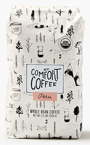 Mt. Comfort Coffee Organic Peru Medium Roast, 2.5 lb Bag - Flavor Notes of Nutty, Chocolate, & Ci... | Amazon (US)