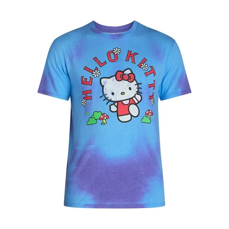 Hello Kitty Men's Graphic Tee with Heat Reactive Color Change Fabric and Short Sleeves, Sizes S-3... | Walmart (US)