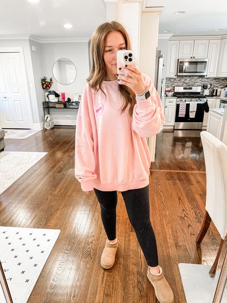 Wearing a size XL

Valentine’s Day / Valentine’s Day outfit / pink / uggs / boots / winter outfit / sweatshirt / midsize

#LTKMostLoved #LTKGiftGuide #LTKmidsize
