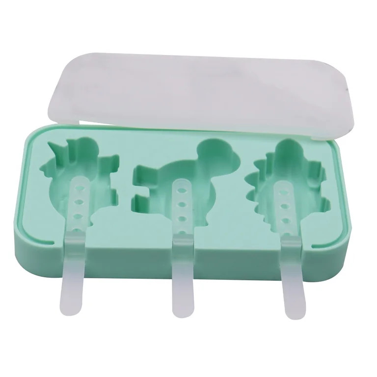 Komiseup Dinosaur Shaped Popsicles Molds, Small Silicone Popsicle Molds, Homemade Frozen Popsicle... | Walmart (US)
