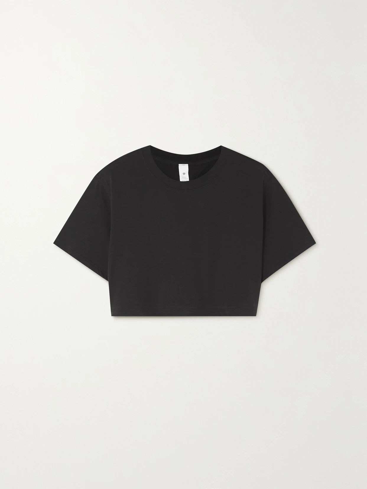 lululemon - All Yours Cropped Pima Cotton T-shirt - Black | NET-A-PORTER (US)