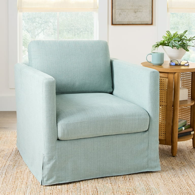 Better Homes & Gardens Waylen Swivel Accent Chair, River Green | Walmart (US)