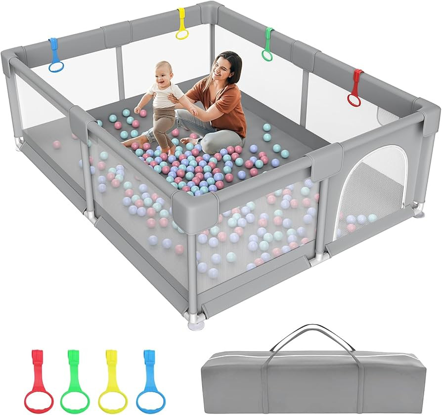 79" ×71" Extra Large Baby Playpen, Big Play Pens for Babies and Toddlers, Gap-Free, Climb-Proof ... | Amazon (US)