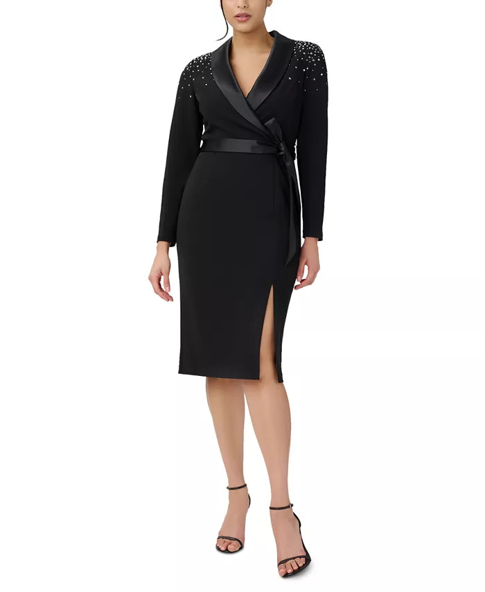 Adrianna Papell Women's Tuxedo Sheath Dress & Reviews - Dresses - Women - Macy's | Macys (US)