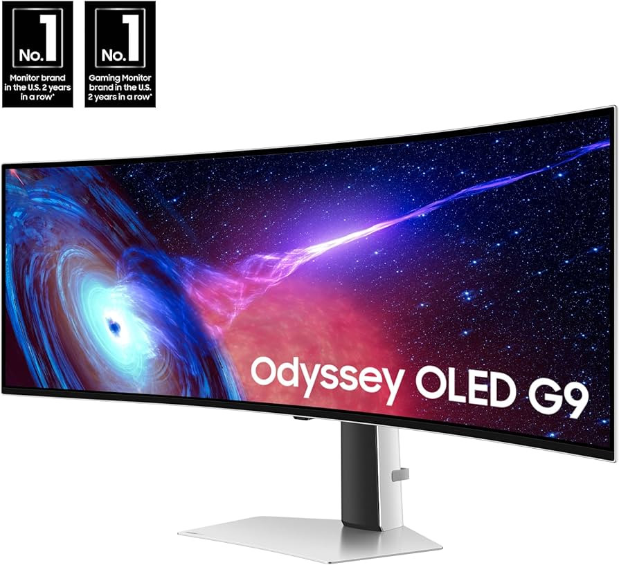 SAMSUNG 49" Odyssey G93SC Series OLED Curved Gaming Monitor, 240Hz, 0.03ms, Dual QHD, DisplayHDR ... | Amazon (US)