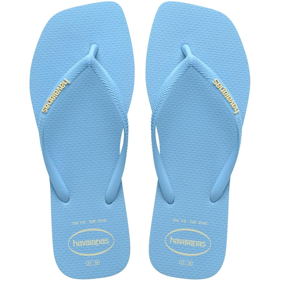 Havaianas Women's Slim Square Logo Pop Flip-Flop | Amazon (US)