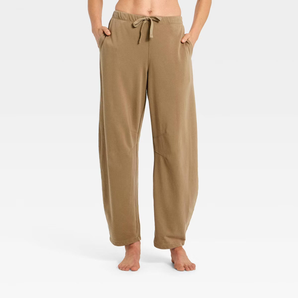 Women's French Terry Barrel Leg Lounge Pants - Auden™ | Target