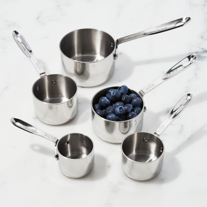 All-Clad Measuring Cups, Set of 5 + Reviews | Crate and Barrel | Crate & Barrel