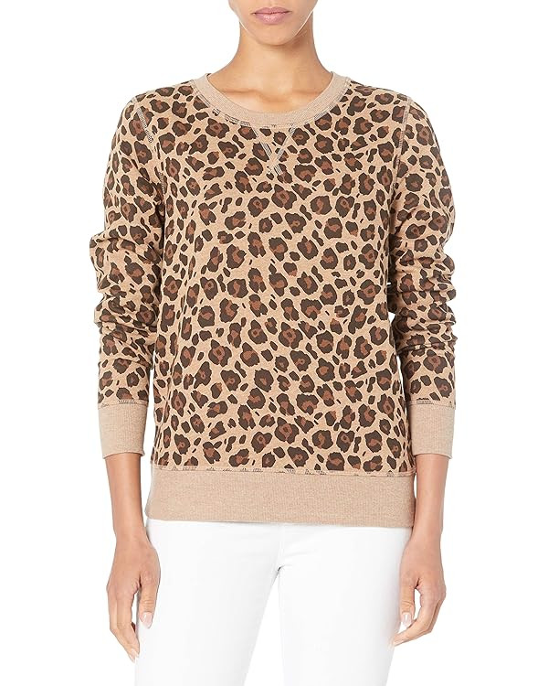 Amazon Essentials Women's French Terry Fleece Crewneck Sweatshirt (Available in Plus Size) | Amazon (US)