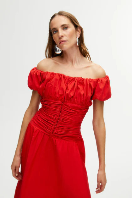 Drape Midi Dress | Shop Simon