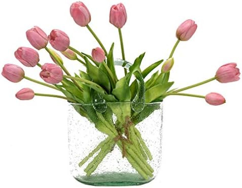 15pcs Artificial Tulips Flowers, Real Touch Latex Bouquet, Fake Tulips for Office Wedding Party H... | Amazon (US)