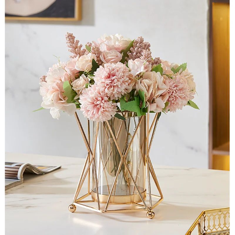 Rose Gold 9.1'' Metal Table Vase | Wayfair North America