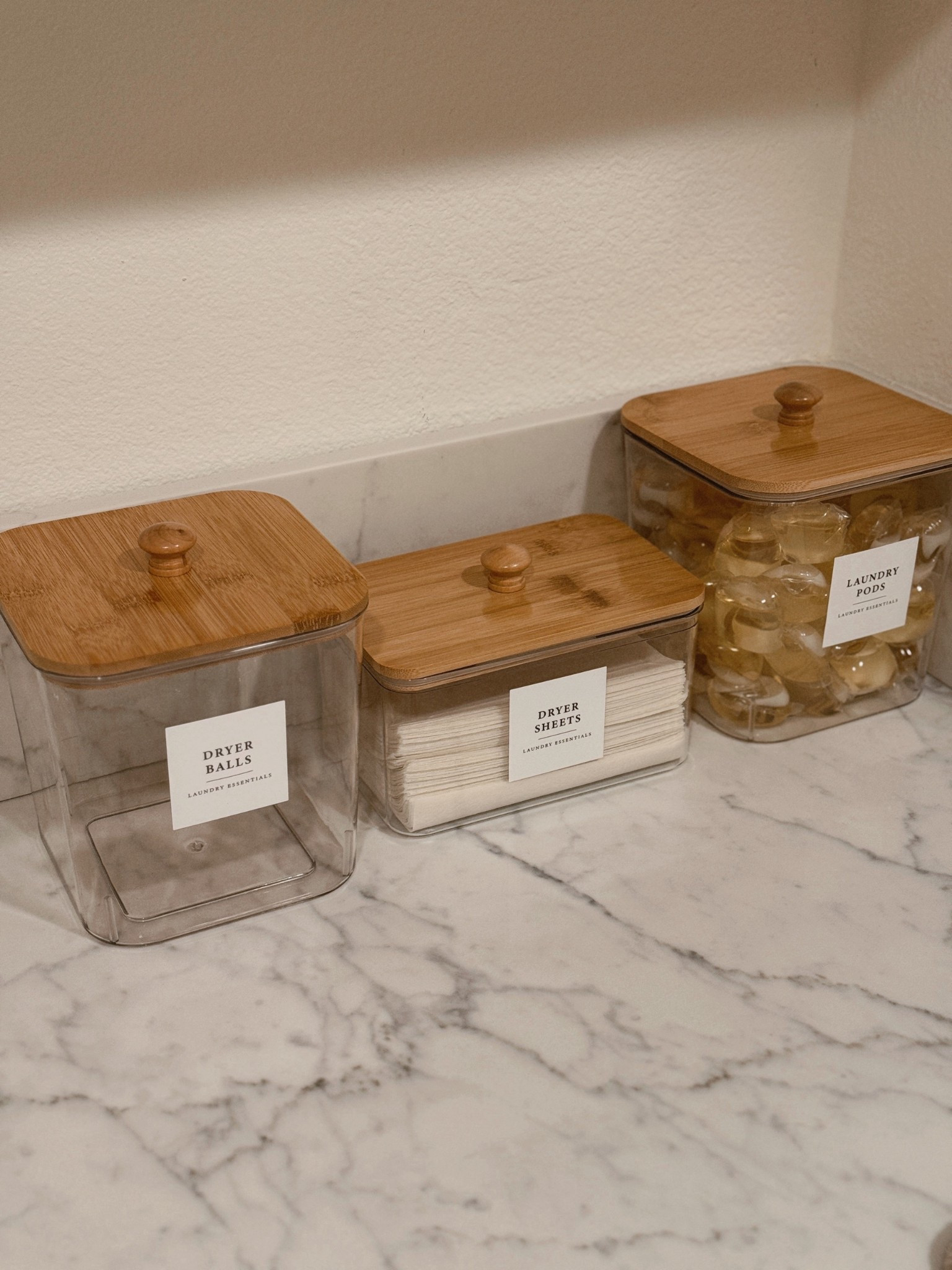 Laundry room organization has begun! These come in a set of 4 + the stickers.

Laundry room decor • organization • labels • amazon finds



#LTKHome