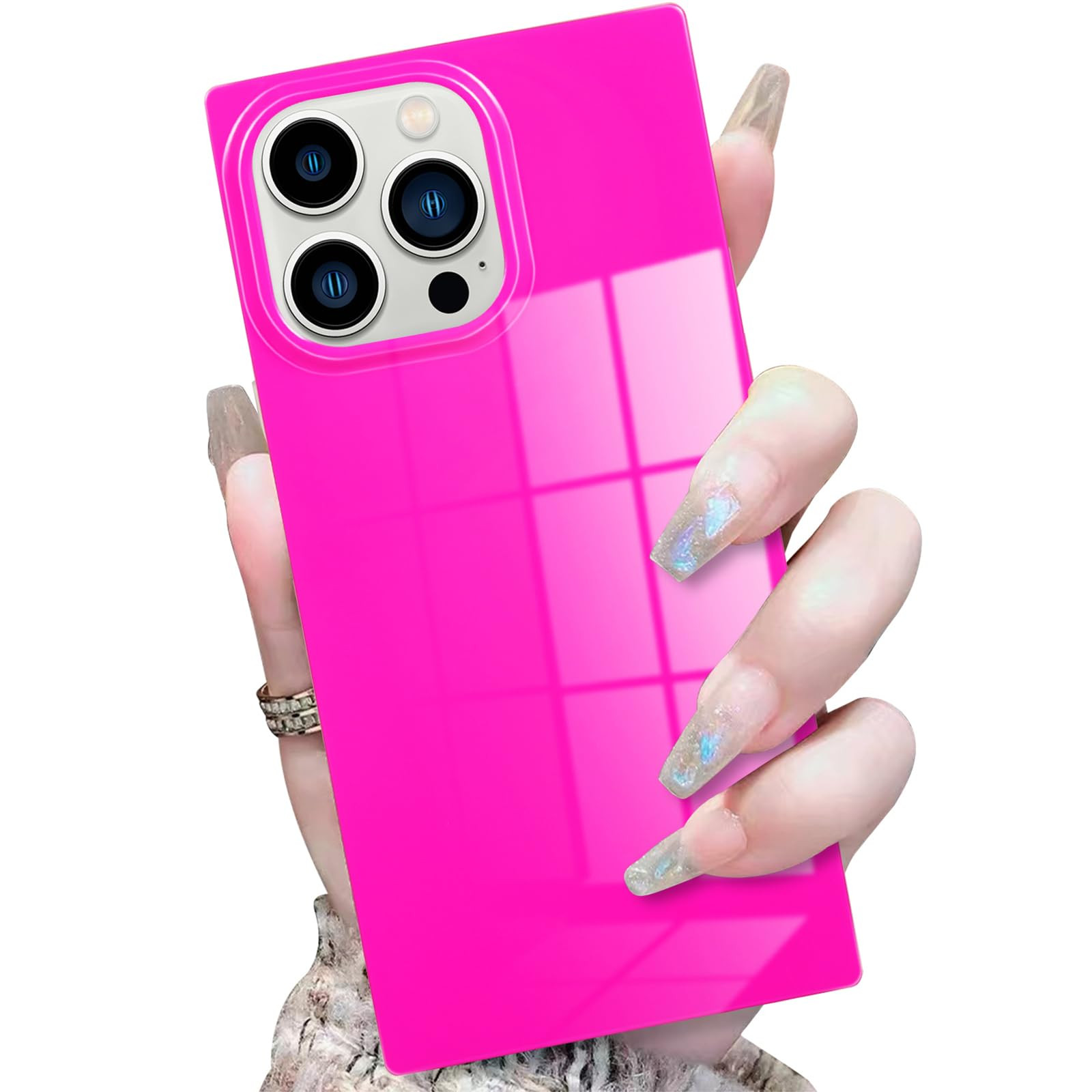 for iPhone 16 Pro Case, Bright Neon Trendy Shockproof Slim Phone Case for Women Girls [Never Fade... | Amazon (US)