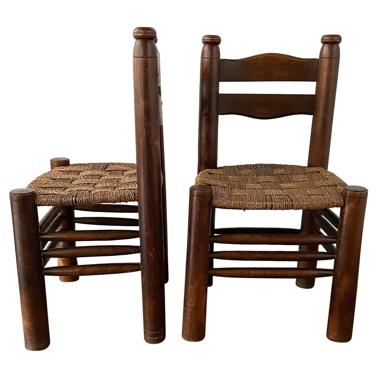 Pair of Charles Dudouyt Chairs | 1stDibs