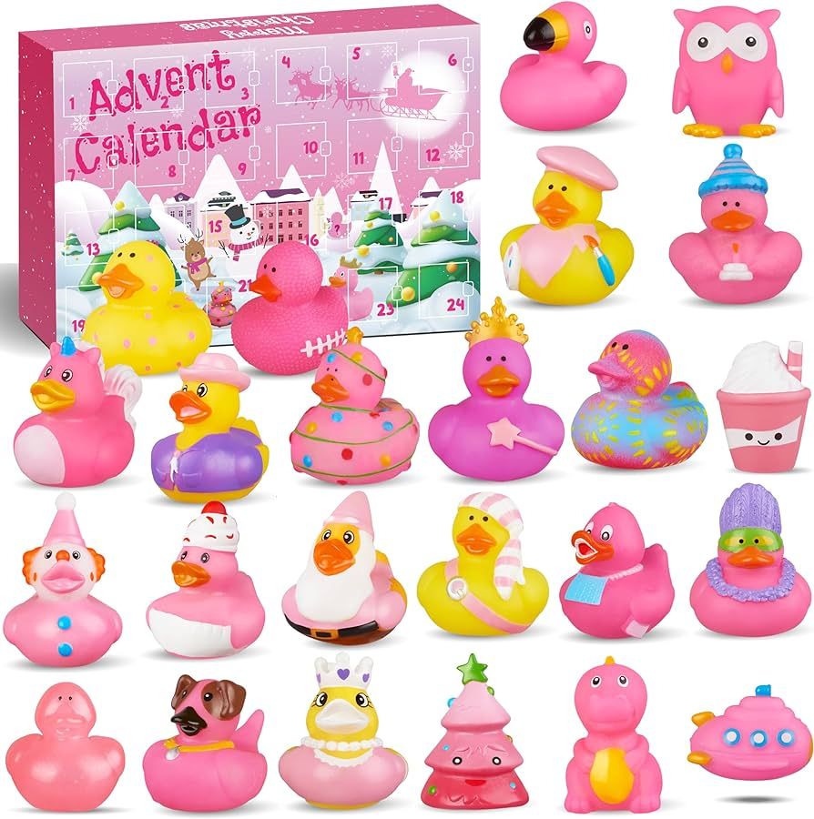 Rubber Duck Advent Calendar 2023, 24 Days of Countdown Christmas Gifts for Girls, Toddlers 1, 2, ... | Amazon (US)