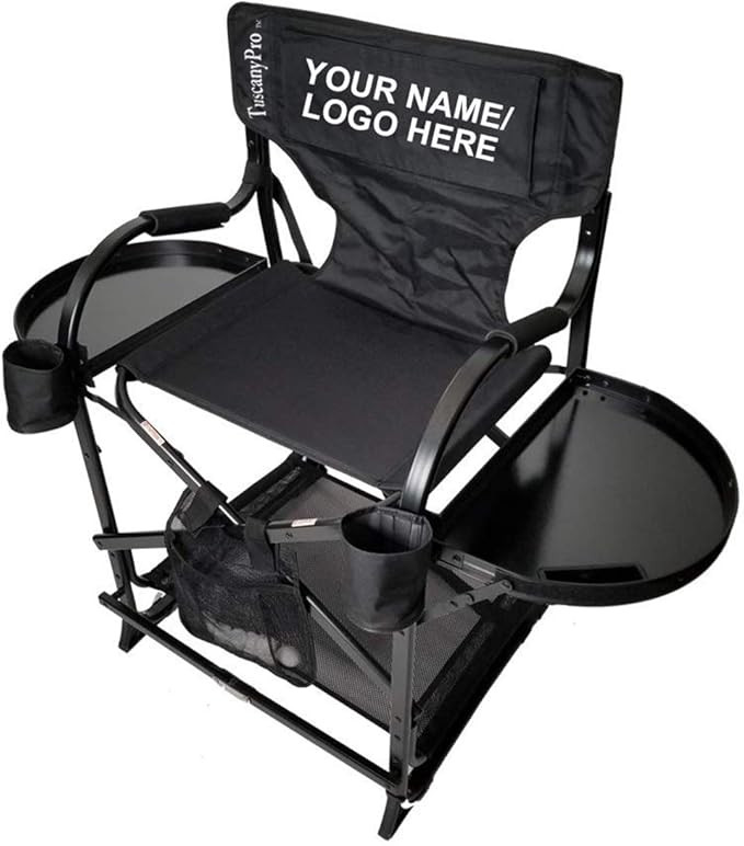 Portable Makeup Artist Chair - Perfect for Makeup, Salons, Movie Sets - Italian Design - Adjustab... | Amazon (US)