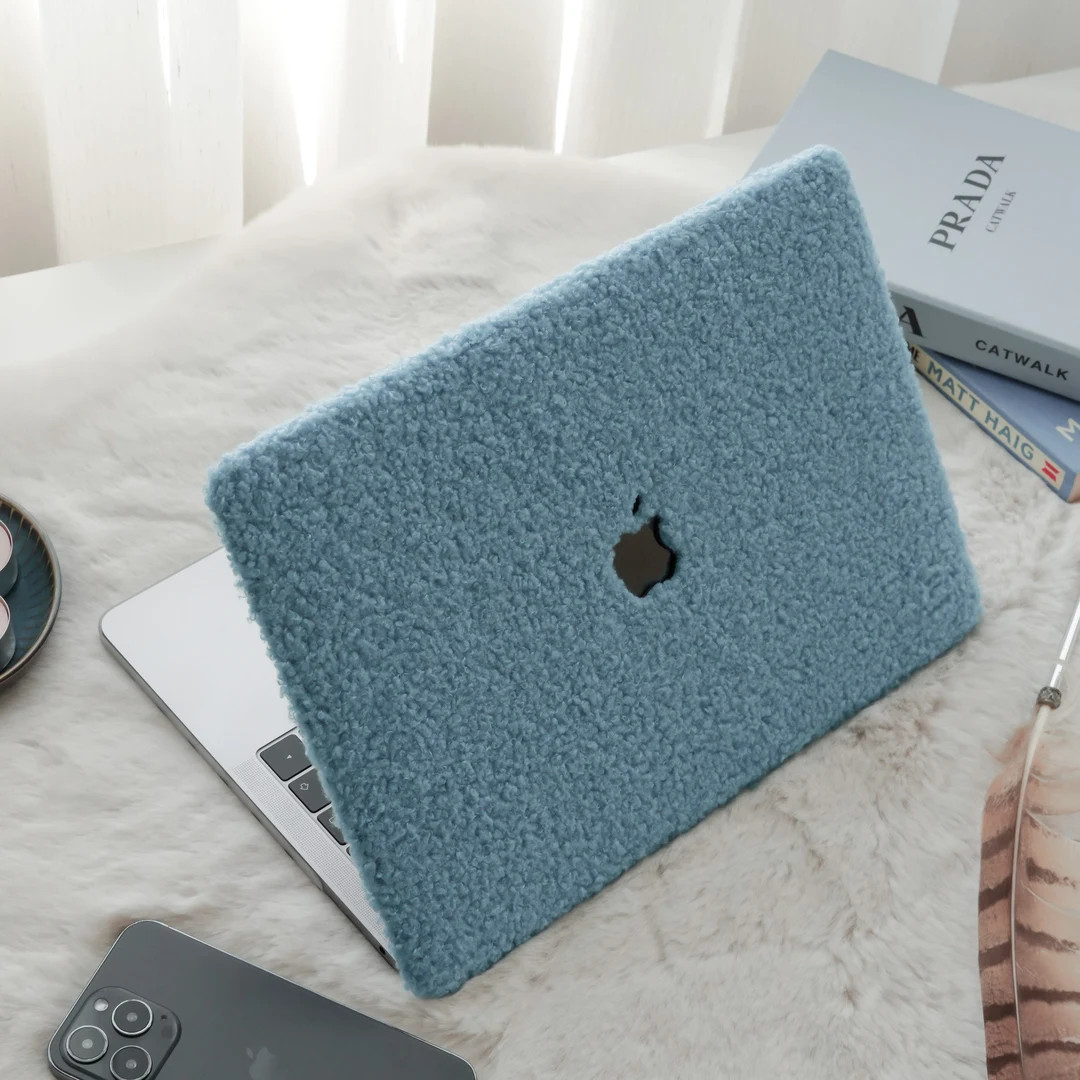 Sea Foam Fluffy Teddy MacBook Case Pro 13M1 MacBook Pro 14 Inch 15 16 Touch Bar Retina MacBook Ai... | Etsy (US)