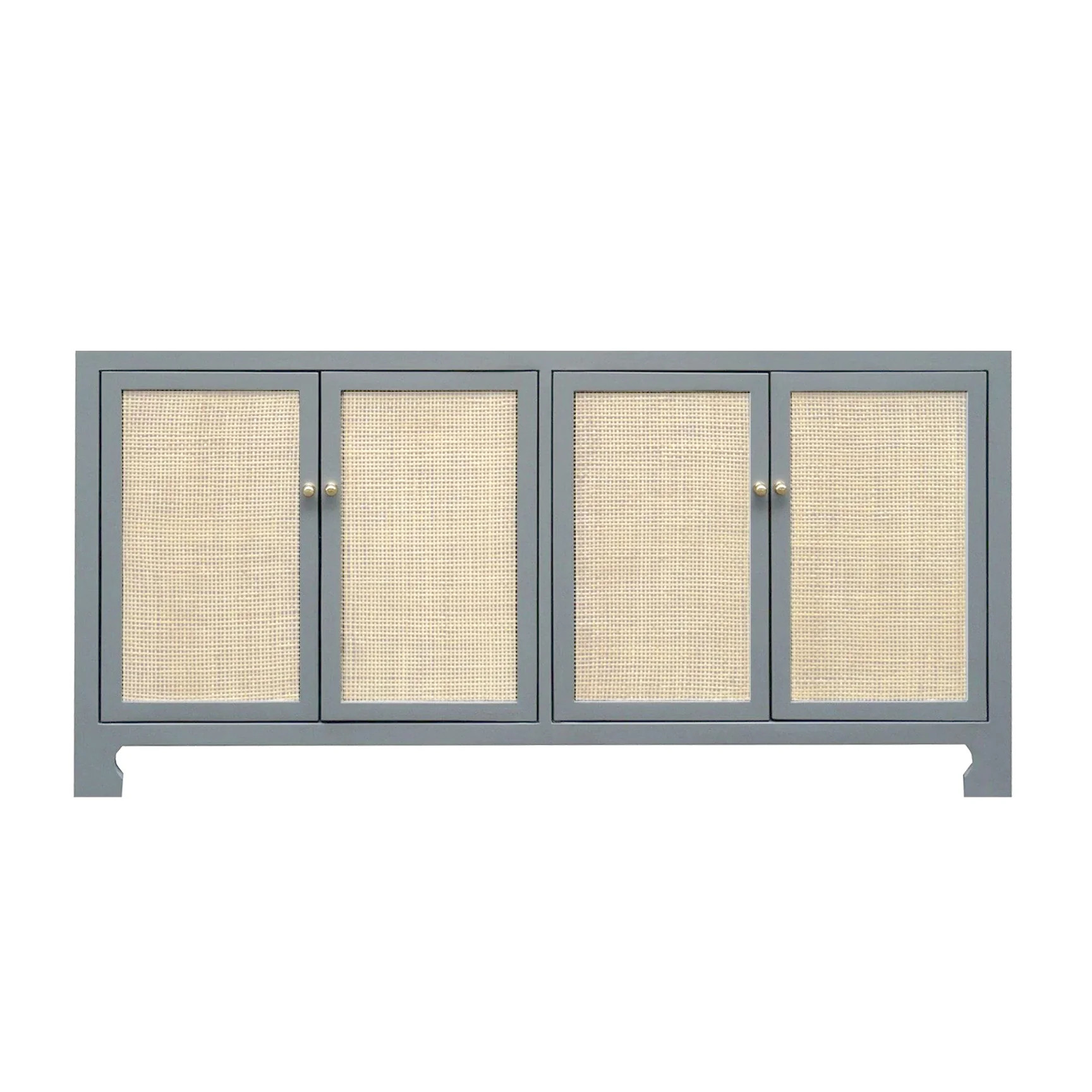 Harbor Cane Sideboard - Coastal Gray | Coastal Furniture | Coastal Bleu | Coastal Bleu