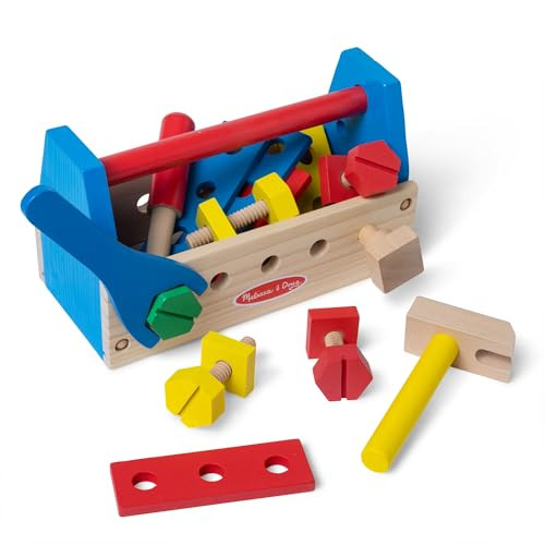 Melissa & Doug Take-Along Tool Kit Wooden Construction Toy (24 pcs) | Amazon (US)