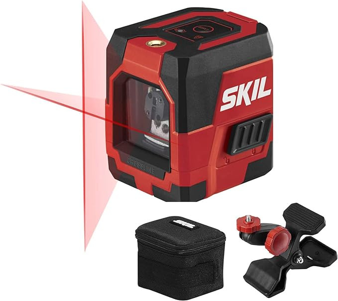 SKIL 50ft. Red Self-Leveling Cross Line Laser Level with Horizontal and Vertical Lines, Rechargea... | Amazon (US)
