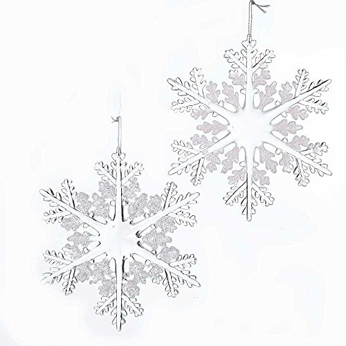 Azude Christmas Clear Acrylic Snowflake Ornaments, 12 pcs | Amazon (US)