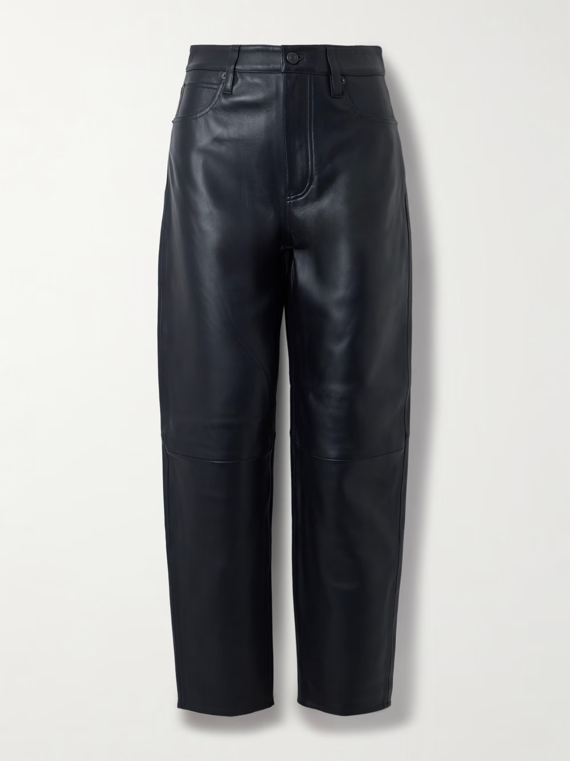 The Leather Neat leather barrel-leg pants | NET-A-PORTER (UK & EU)