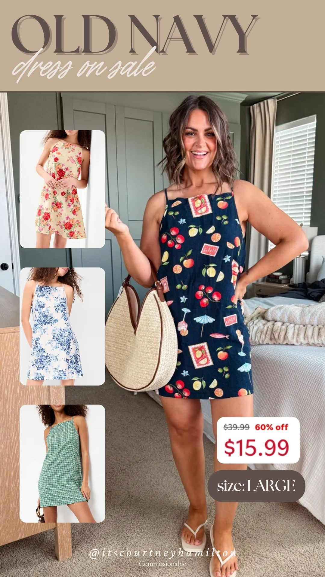 This dress is 60% off right now from Old Navy!! Everything is 50% off until tomorrow! I am wearing a large

sale alert, memorial day sale, casual fashion, vacation outfit, courtney hamilton 

 #LTKootd #LTKSeasonal #LTKSaleAlert