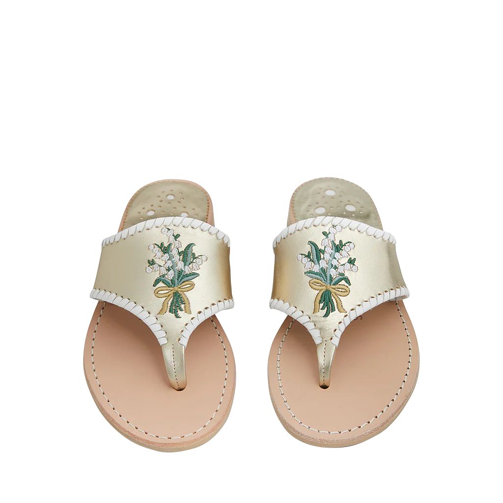 Lily of the Valley Embroidered Sandal | Jack Rogers