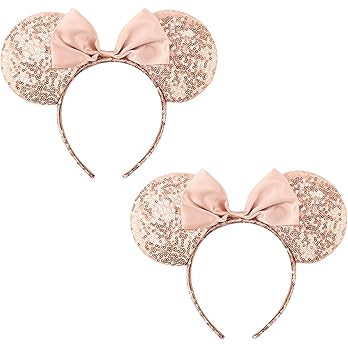 DRESHOW Mouse Ears Bow Headbands Glitter Party Decoration Cosplay Costume for Girls & Women | Amazon (US)