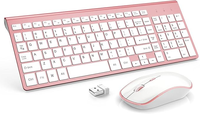Wireless Keyboard Mouse Combo, J JOYACCESS 2.4G USB Compact and Slim Wireless Keyboard and Mouse ... | Amazon (US)