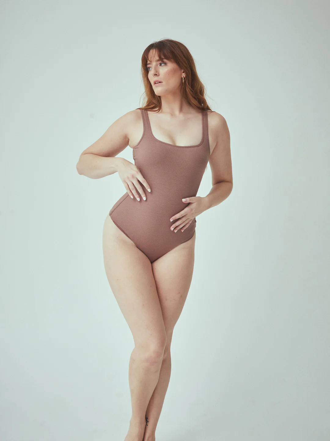 Bamboo Square Neck Tank Bramisuit | Klassy