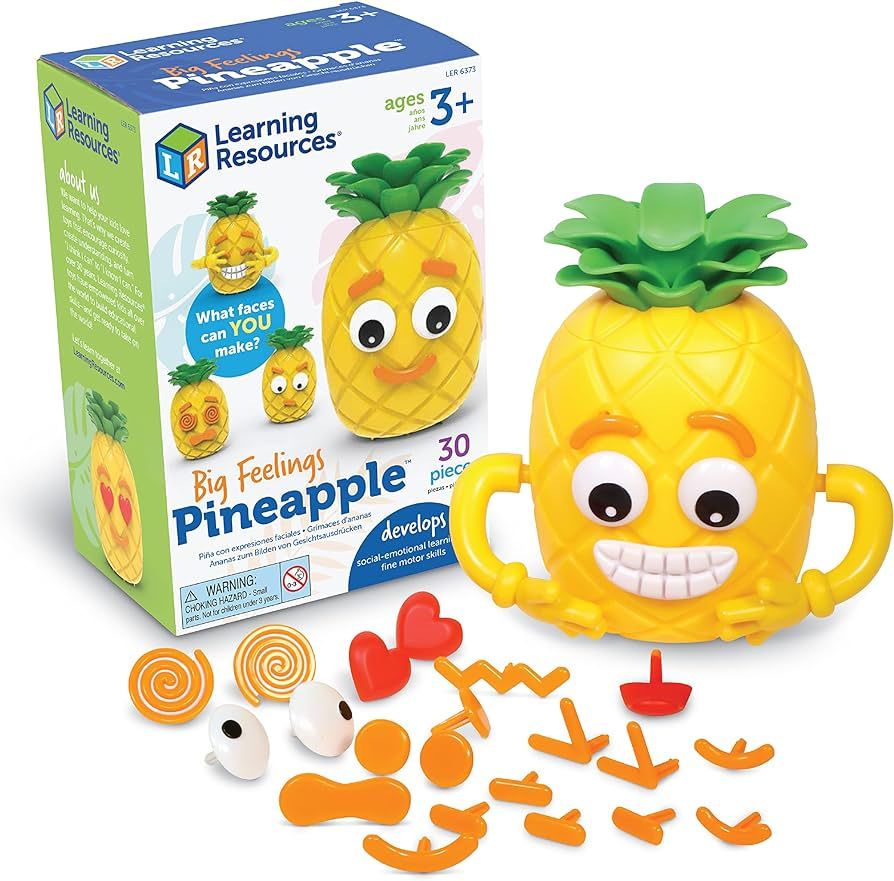 Learning Resources Big Feelings Pineapple - 30 Pieces, Ages 3+ Social Emotional Learning Toy For ... | Amazon (US)