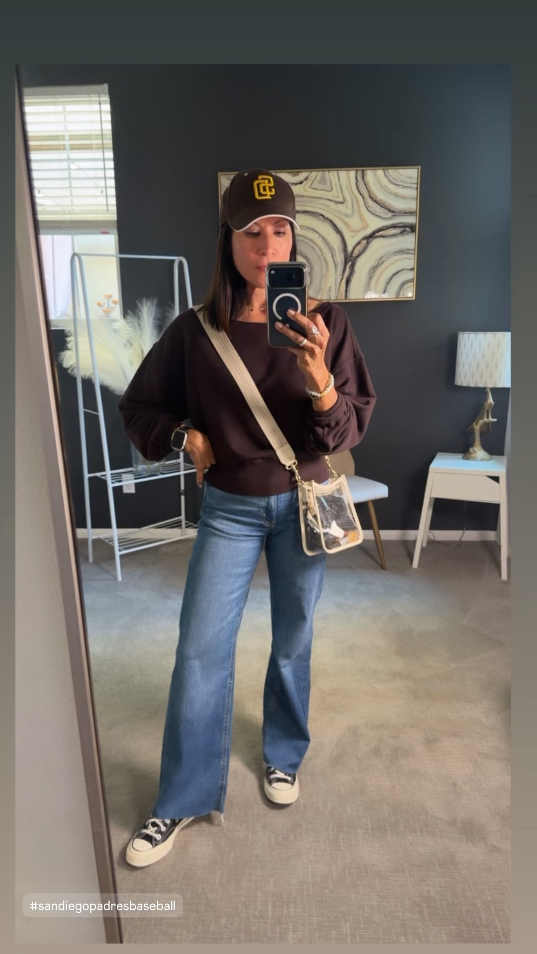 Baseball night outfit 
Cute clear bag  @Target 
Top xs  @Aerie 
Jeans size 2 

#LTKootd #LTKPetite #LTKOver40