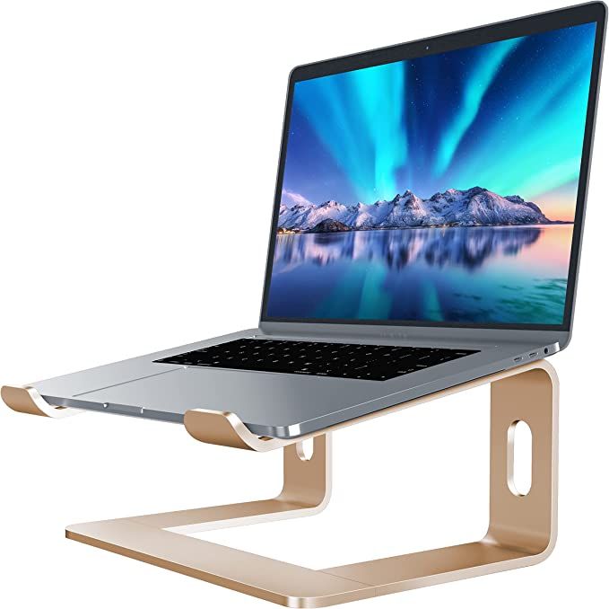 SOUNDANCE Laptop Stand, Aluminum Computer Riser, Ergonomic Laptops Elevator for Desk, Metal Holde... | Amazon (US)