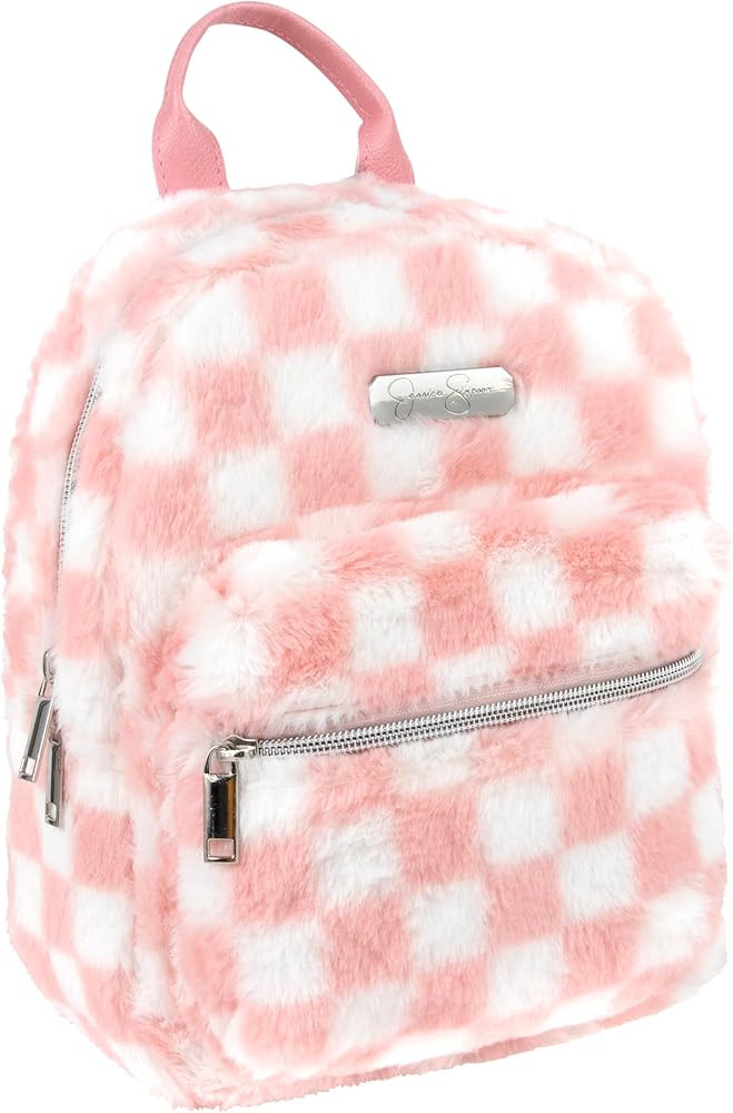 Jessica Simpson Mini Plush Tablet Backpack for Women for Work, College, Commuting, Travel (Shortc... | Amazon (US)