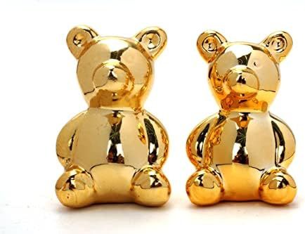 2 Pieces Gold Animal Figurines Bird Statue Decor Ceramic Bird Figurines Modern Golden Bird Statue... | Amazon (US)