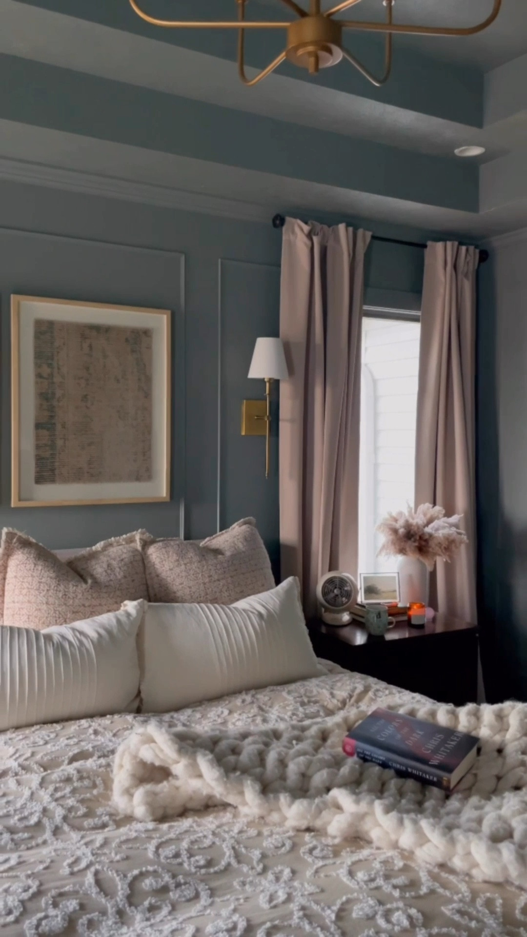 Paint color is Intrigue by Sherwin Williams! 