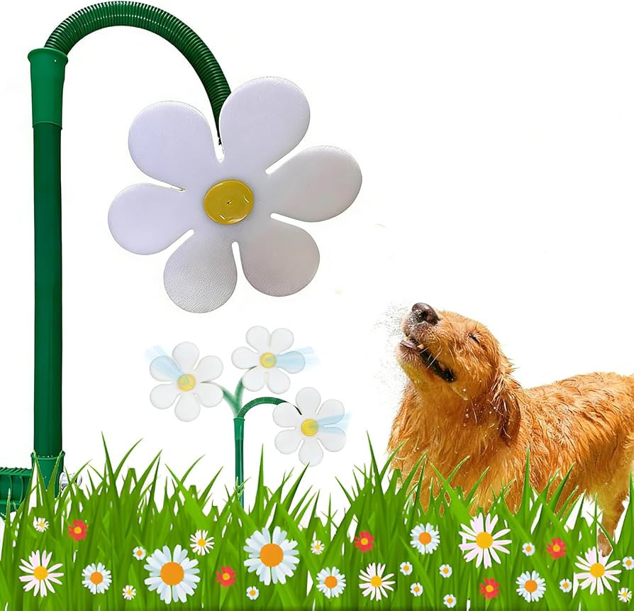 Crazy Daisy Sprinkler - 360\u00b0 Rotating Dancing Crazy Daisy Water Sprinkler for Lawn Garden, F... | Amazon (US)