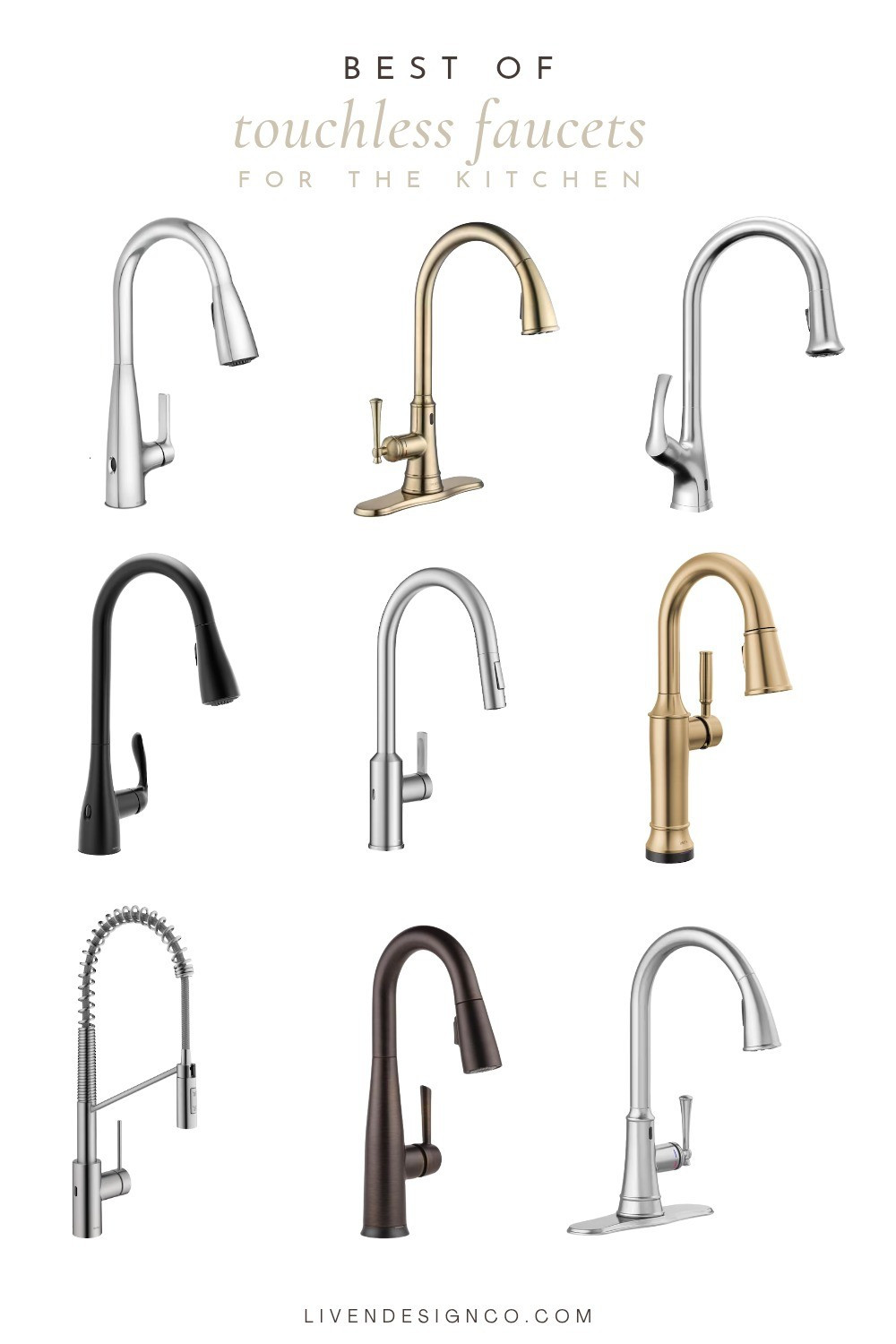 Touchless kitchen faucet. Spotless faucet. Kitchen fixture. Stainless steel faucet. Brass gold faucet. Modern faucet. Modern farmhouse. 

#LTKSeasonal #LTKHome #LTKSaleAlert