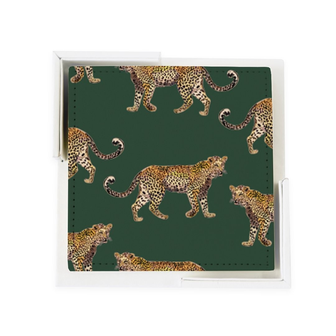 Cheetahs Coaster Set | Katie Kime Inc