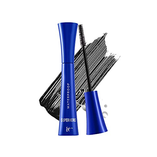 IT Cosmetics Superhero Volumizing Waterproof Mascara – 24HR Wear – Resists Sweat & Humidity – Lash-loving Biotin, Peptides & Pro-Vitamin B5 – Super Black, 0.3 fl oz | Amazon (US)