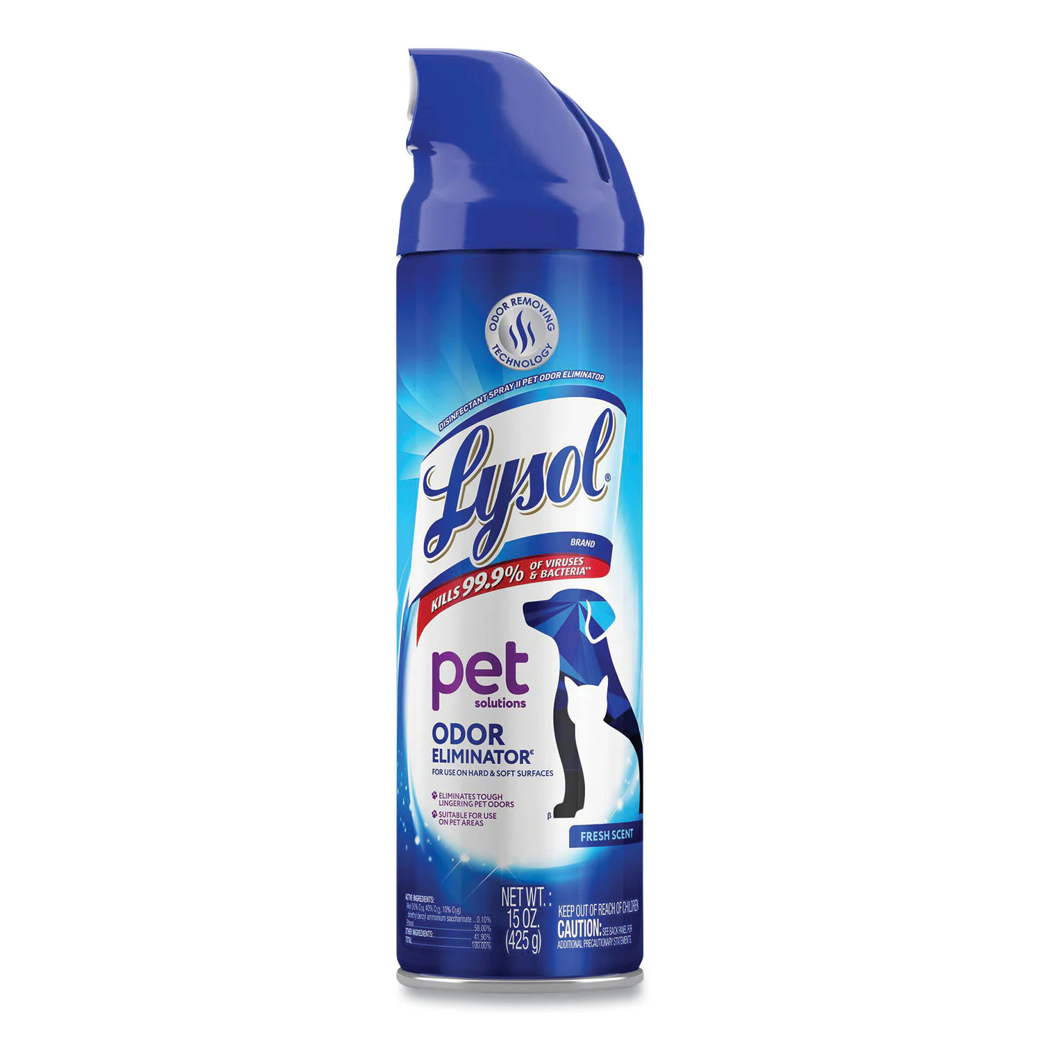 LYSOL Brand Disinfectant Spray II Pet Odor Eliminator Fresh 15 oz Aerosol Spray 12 Carton one_size | ESNRAC99804CT | Lowe's