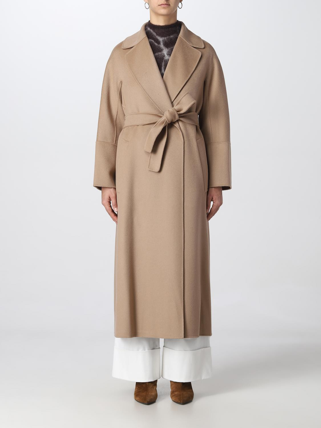 Cappotto S Max Mara in lana vergine | Giglio.com - Global Italian fashion boutique