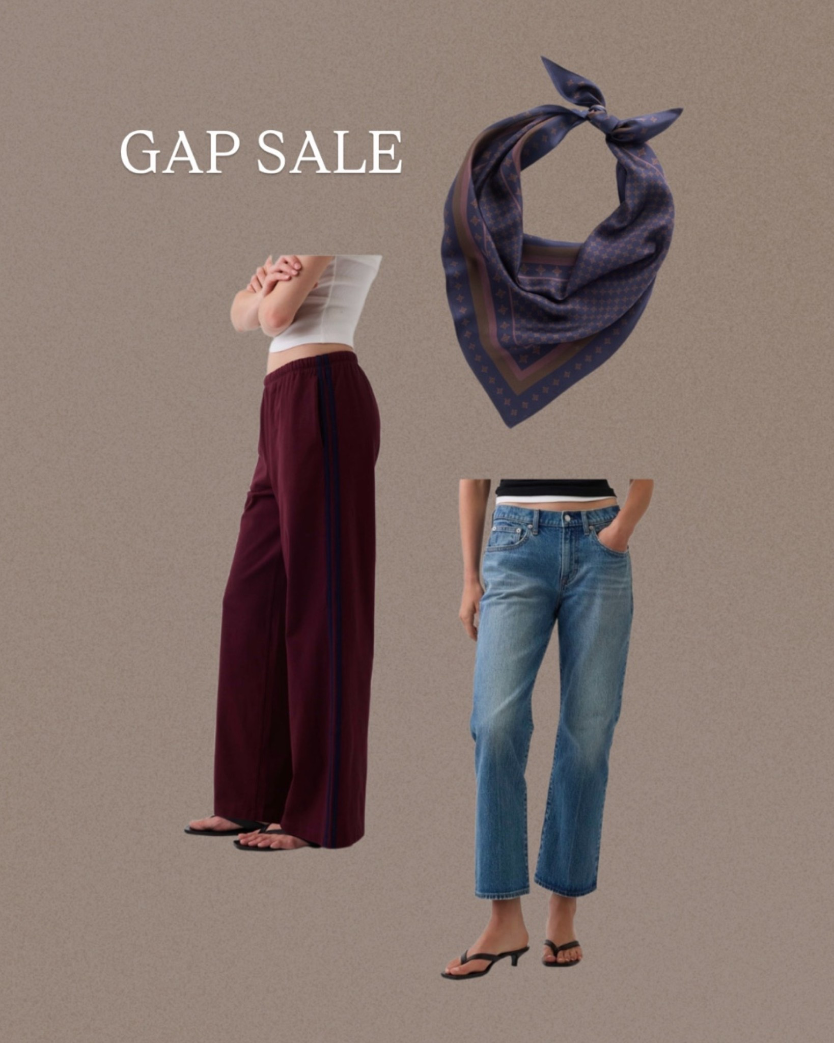 Fall outfits: 
Silk scarf 
Track pants 
Crop jeans

#LTKootd #LTKSaleAlert #LTKWorkwear