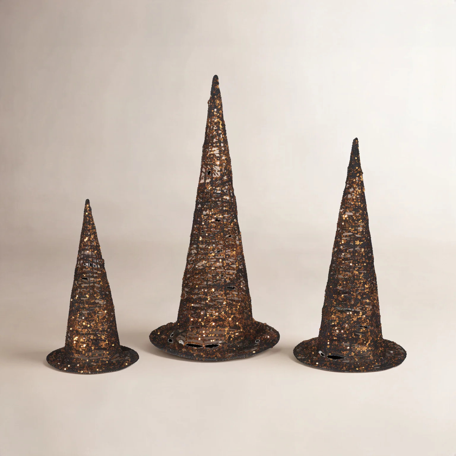 Halloween Witch Hats Set of 3 - Lg 20"H | Wayfair North America