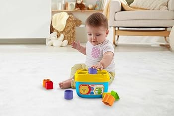 Fisher-Price Stacking Toy Baby's First Blocks Set of 10 Shapes for Sorting Play for Infants Ages ... | Amazon (US)