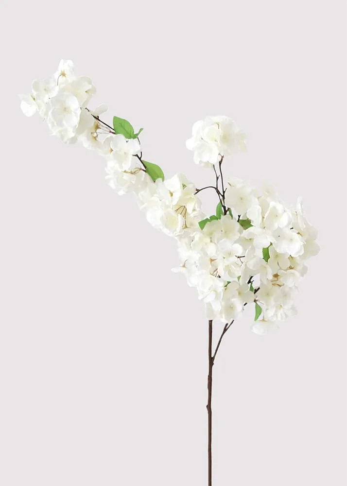 Afloral Flores sintéticas Tallo de flor de cerezo en blanco crema, 44 pulgadas | Amazon (US)