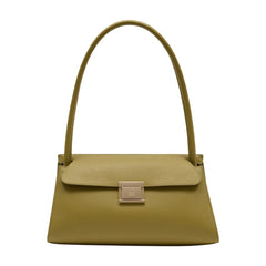 AMI Paris Calfskin Shoulder Bag — Green | Italist Inc.