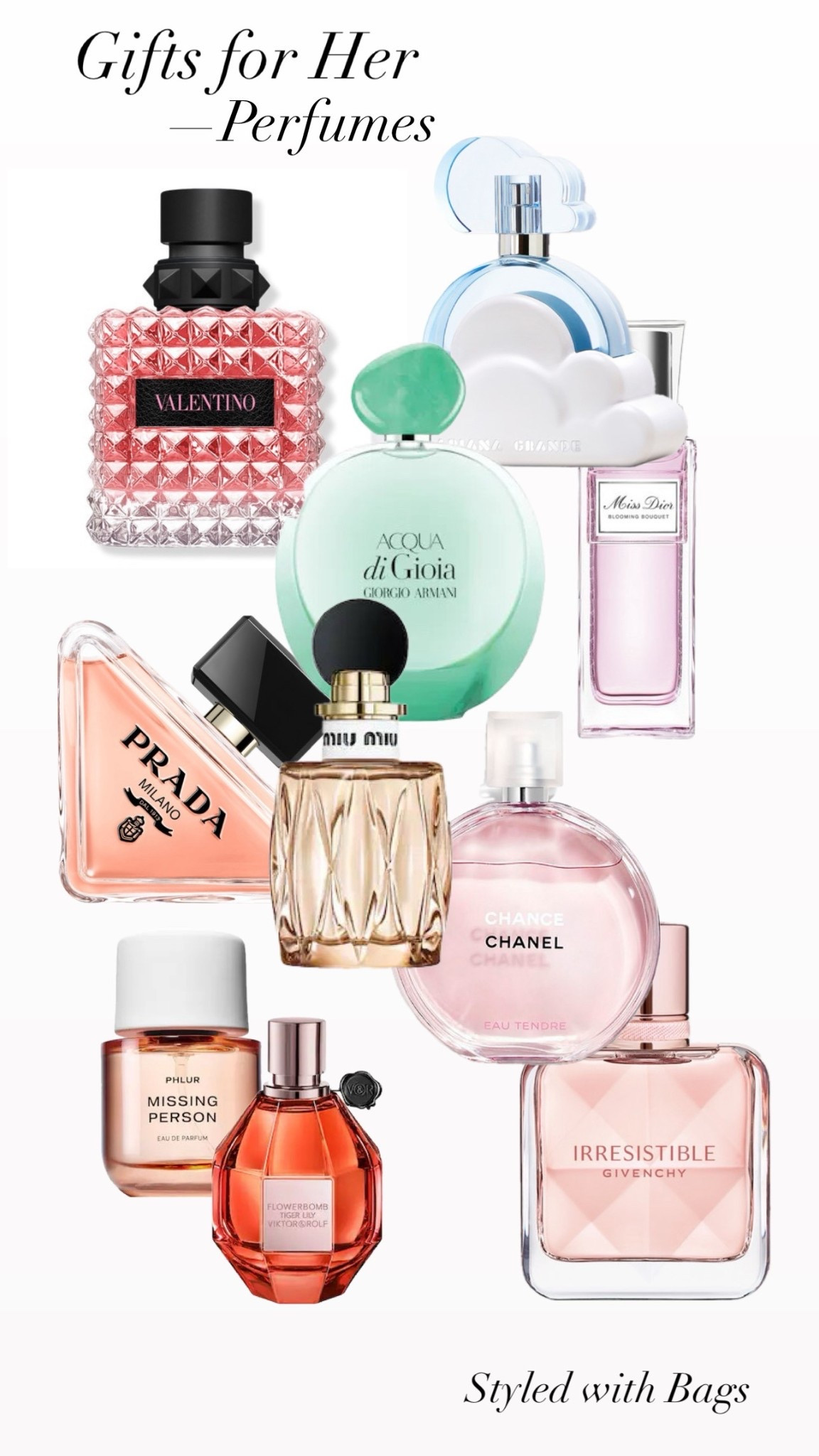 Trending perfumes for the lady in your life.  I personally love the Miu Miu, Chanel and Viktor and Rolf 

Gifts for her, perfume gifts for her, women’s perfumes, women’s gifts, gifts for the holidays, holiday  #LTKGifts #LTKTrending 

#LTKGiftGuide #LTKHoliday #LTKBeauty